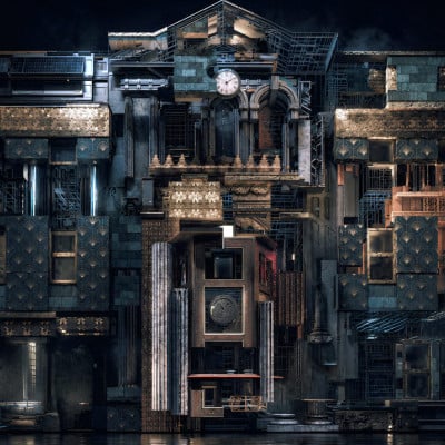 Inside the Box projection artwork by GLITCH