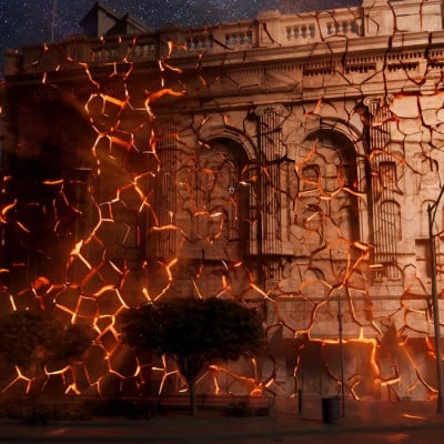 Patterns in Nature projection artwork by Jérémie Bellot